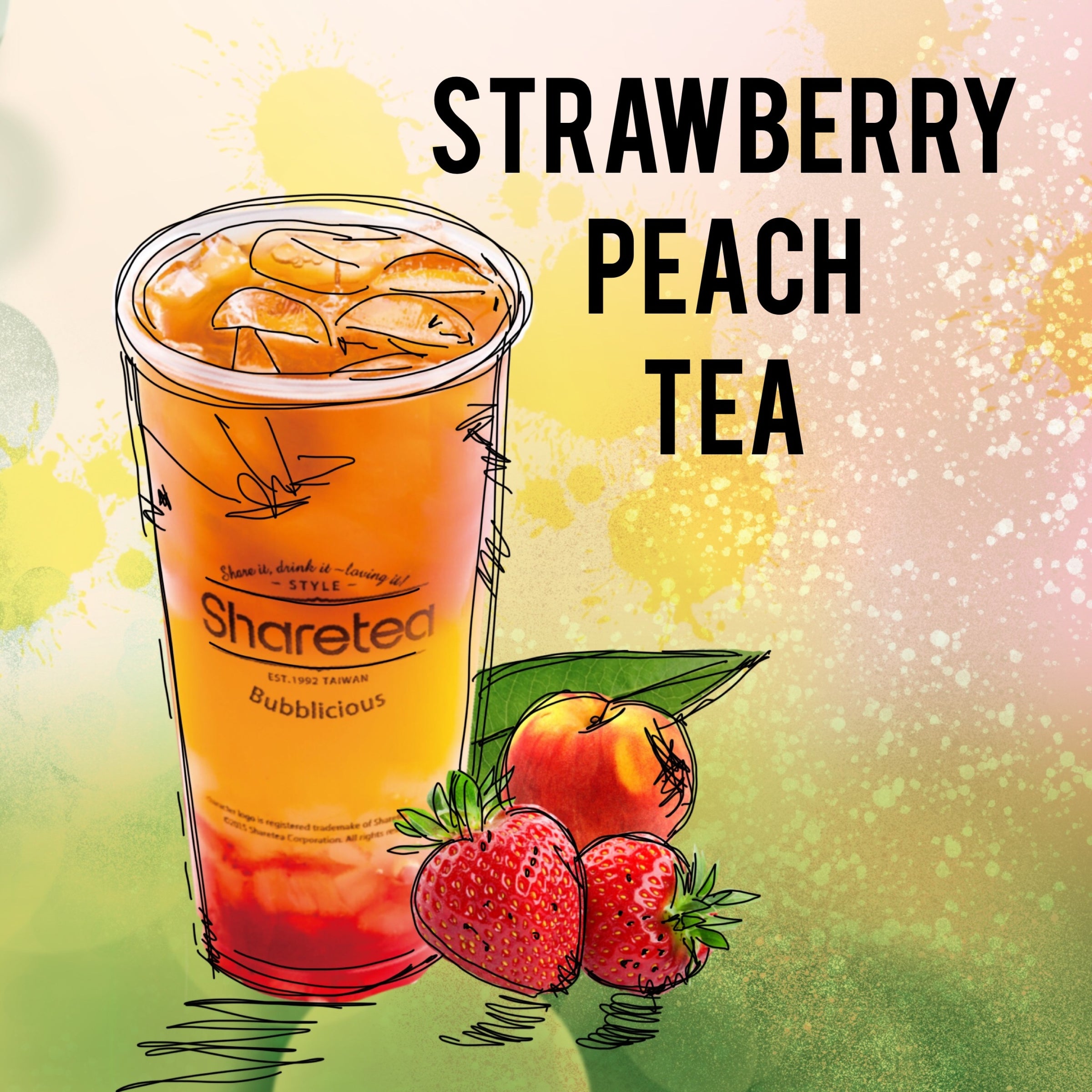 STRAWBERRY PEACH TEA with Aloe Vera | Sharetea Escondido